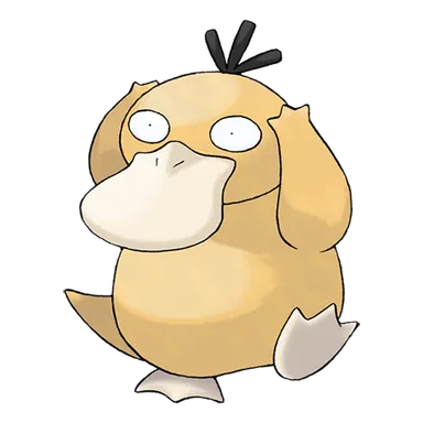 official artwork of psyduck